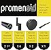 Promenaid 11ft Flush Handrail Kit - Black - Complete Indoor/Outdoor Handrail for Stairs - 1.6