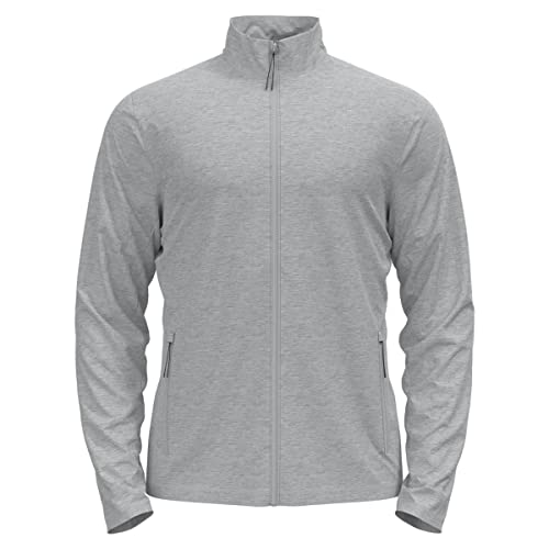 Odlo Men Long-sleeved shirt with zipper BERRA, grey melange, XXL