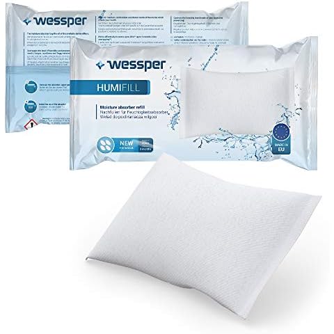 Pack of 10x Universal Moisture Absorber Refill Bag 250g Interior Dehumidifiers Helps Stop Damp Mildew Mould Condensation Moisture Remover in Home Kitchen Wardrobe Caravan Garage Bathroom Cover