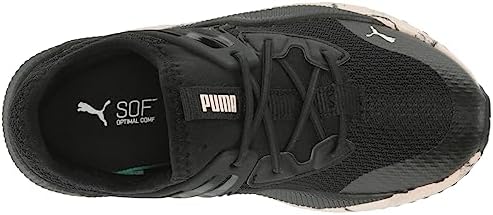 PUMA Pacer Future Hook and Loop Sneaker, Marble Black-Chalk Pink, 2 US Unisex Little Kid | Image 4