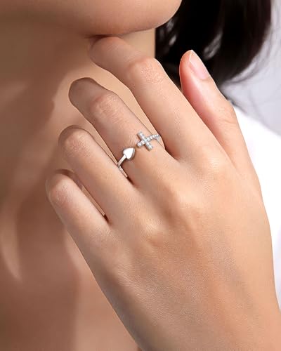 PINKDODO Adjustable Cross Rings for Teen Girls Easter Religious Confirmation Christian Birthday Gifts for Teen Girls Women3