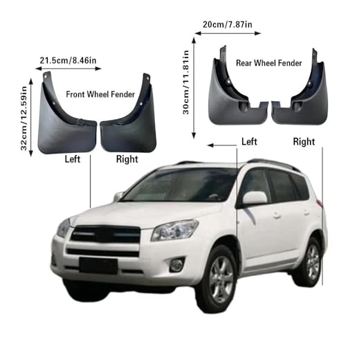 Guardabarros para Toyota RAV4 para evitar salpicaduras 3