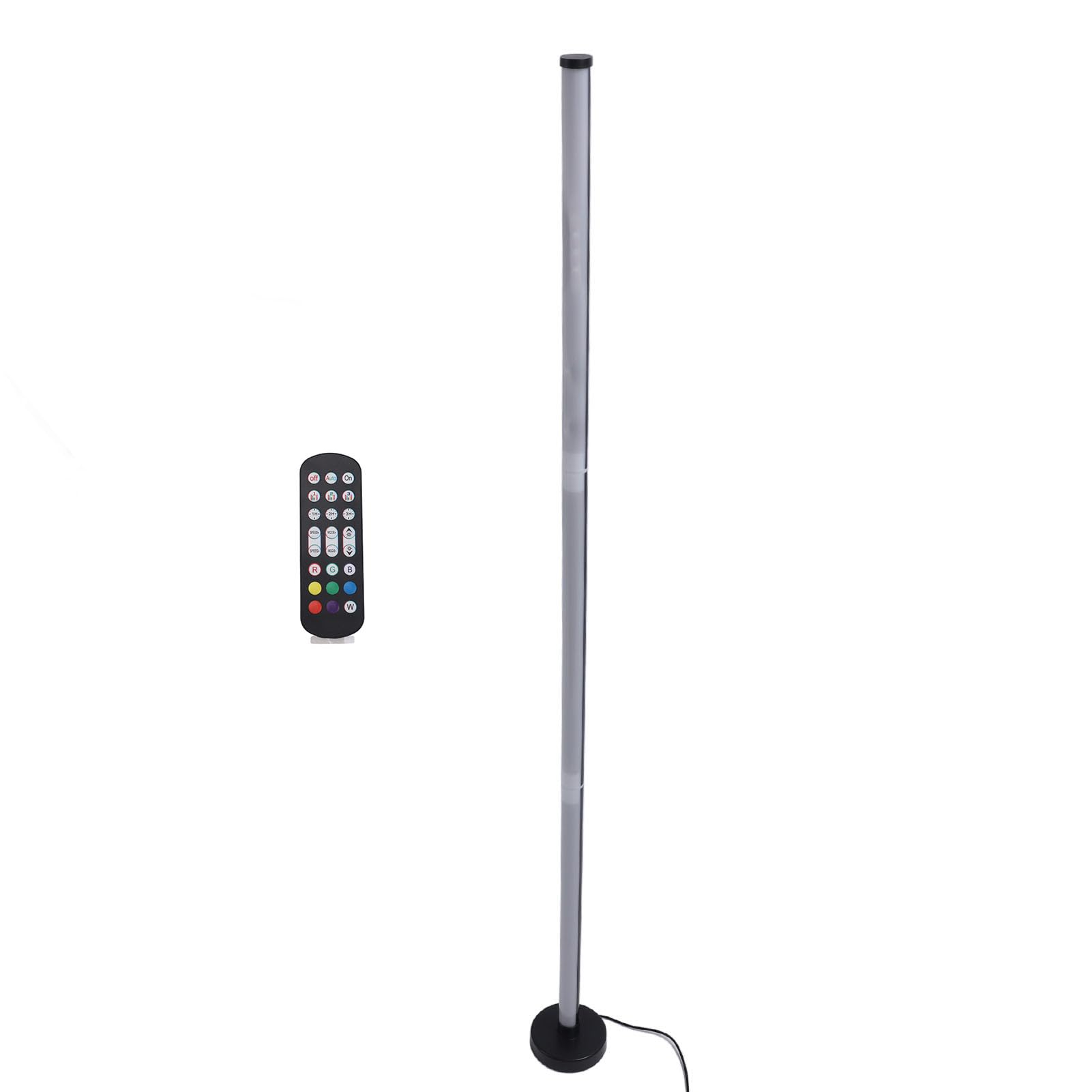 Annadue Lampada da Terra a LED per Angolo, Lampada RGB con Sincronizzazione Musicale, Lampada Moderna Intelligente, Lampada da Terra Colorata per Camera da Letto Soggiorno Ufficio