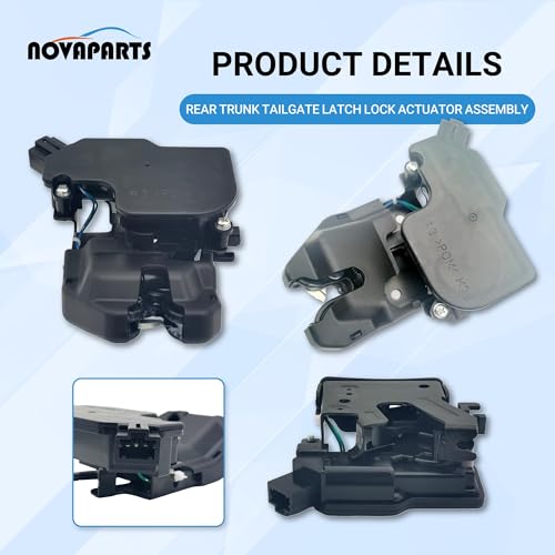 Image of NOVAPARTS Rear Trunk Tailgate Latch Lock Actuator Assembly for 2003-2007 Honda Accord 74851-SDC-Y01 74851SDCY01