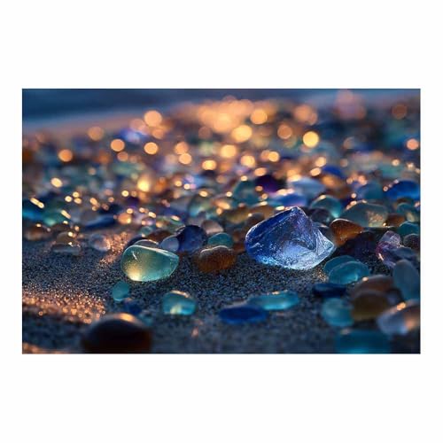 Arte de impresiones HUYEEI azul, dale vida a tus paredes vacías sin marco