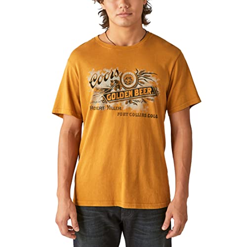 T-shirt Coors Golden Beer imprimé graphique avec une coupe droite confort