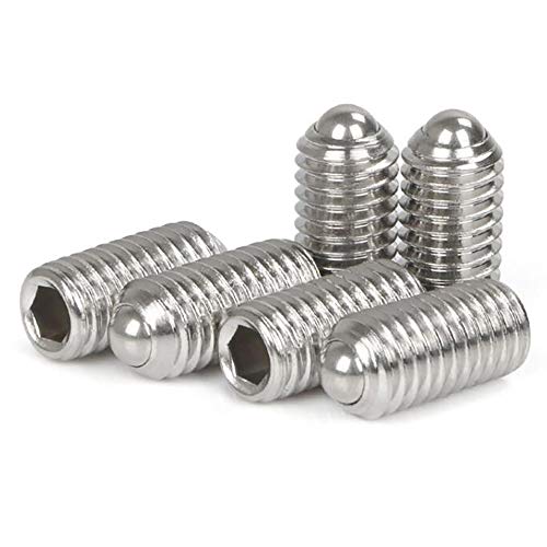 M5 x 16mm Stainless Steel Hex Socket Spring Ball Point Grub Screws 20pcs