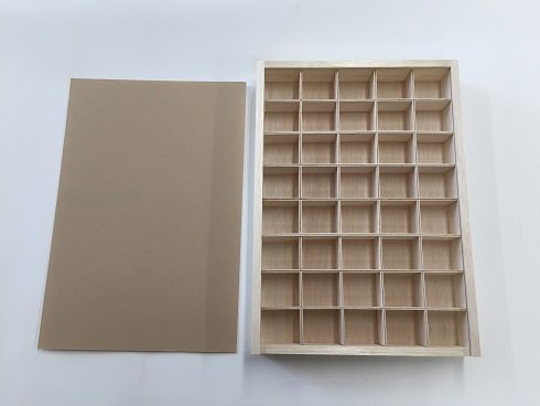 標本箱 昆虫採集、用品、用具｜ボール紙製硝子蓋標本箱 特々大型 30cm×40cm