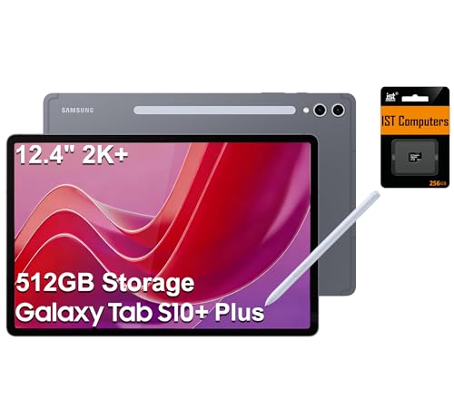 Samsung Galaxy Tab S10+ Plus�A12.4�C���` AMOLED 2X 120Hz�A512GB�X�g���[�W(256GB+256GB SD�J�[�h)�A�y��Android�^�u���b�g�AGalaxy S�y���AAI�c�[���A2K+�^�b�`�X�N���[���A1