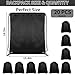 COIDEA Drawstring Backpack 20Pcs Drawstring Bags, Draw String Back Bag Drawstring Bags Bulk for Sports, Gym, Travel, Swimming, Beach (Black)