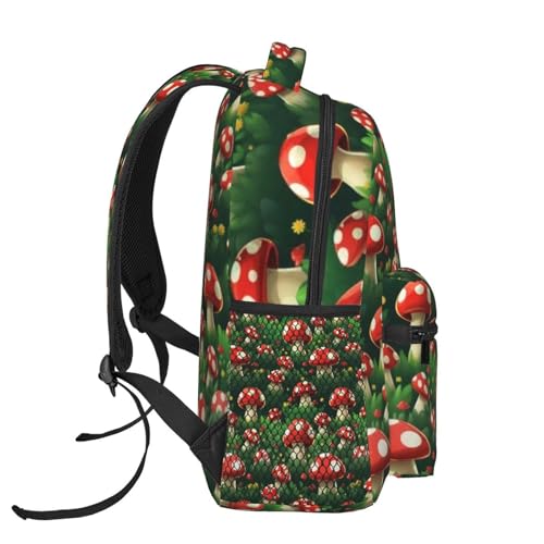 Cartoon Mushrooms Lightweight Backpack Travel Casual Bags for Women or Men 15.7 Inches3