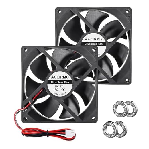 2 Stück 9225 92mm x 92mm x 25mm 2-Pin DC 12V 2-Pin Computer-Lüfter Hochgeschwindigkeits-Muffin-Lüfter Kühl-Lüfter für 3D-Drucker Computergehäuse DIY-Kühlungslüftungsprojekte (Doppelkugel 12V 2PIN)