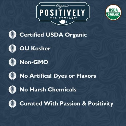 Image of Organic Positively Tea Company, Lemon Black, Black Tea, Loose Leaf, 16 Ounce