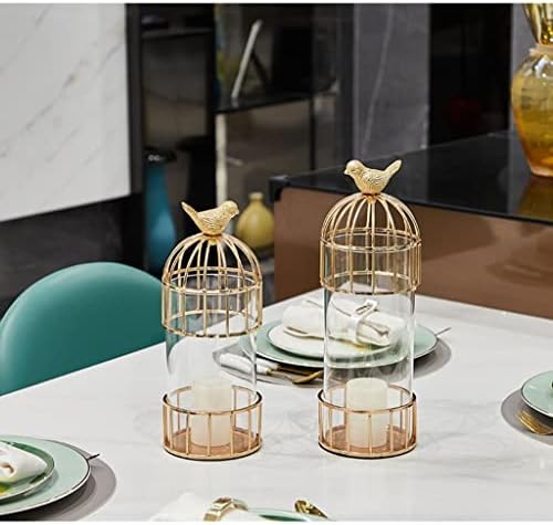 キャンドルスティック装飾鳥かごキャンドルホルダー、ヴィンテージキャンドルランタン、ウェディングキャンドルセンターピースレセプションホ