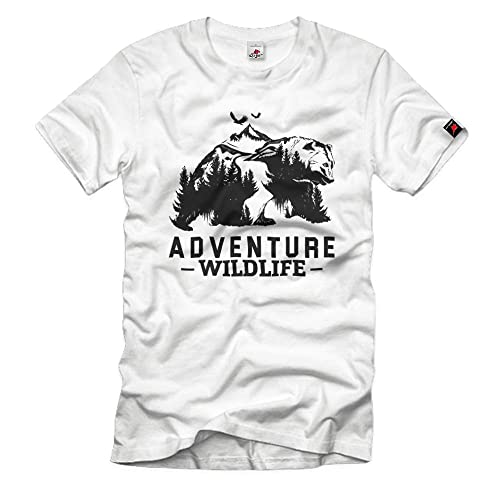 T-shirt Adventure Wildlife blanc XXL pour éviter l'inconfort en randonnée
