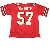 Generic Jeff Van Note Jersey Stitched Red Custom Football New No Brand/Logos (US, Alpha, X-Large, Regular, Regular, Red)
