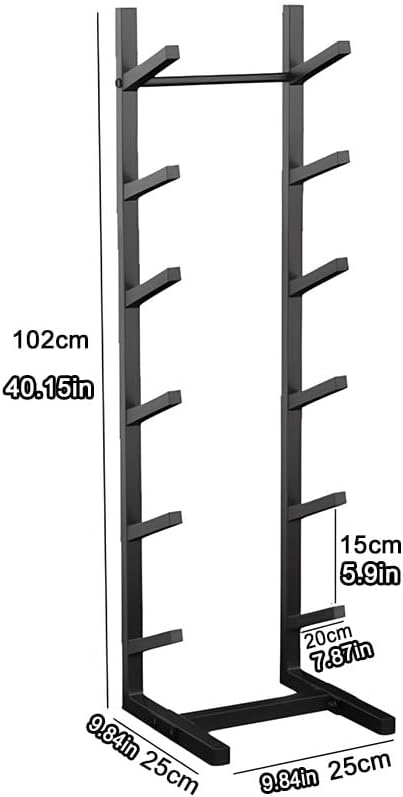Snowboard Storage Rack - Metal Floor-Standing Display Stand for Garage, Shop, Home Gym, Longboard, Skateboards, Skis, Scooter Holder (25X25X68 CM)