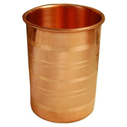 OSNICA Ensemble de 4 verres en cuivre pour l'eau, pour la préparation du cocktail ayurvédique Moscow Mule, capacité 350 ml (style 01)