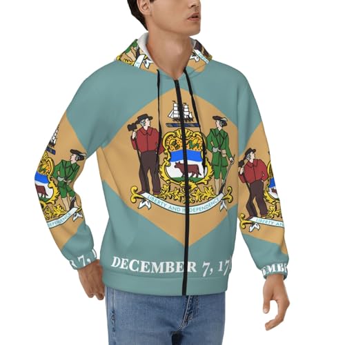 Sweat zippé thermique homme Delaware pour rester au chaud en hiver