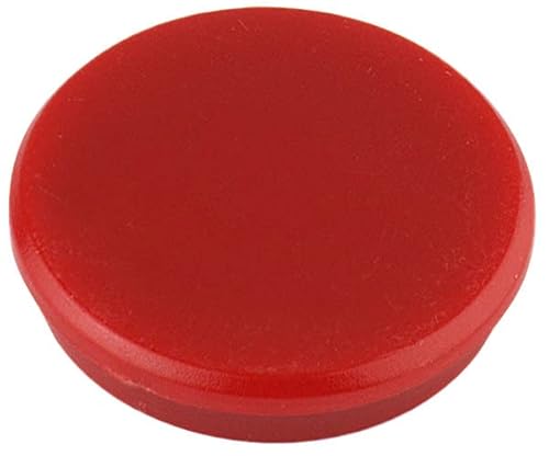 Kraft- und Haftmagnet, besondere Form rund, Tragkraft 2500g, 38mm ø, rot Cover