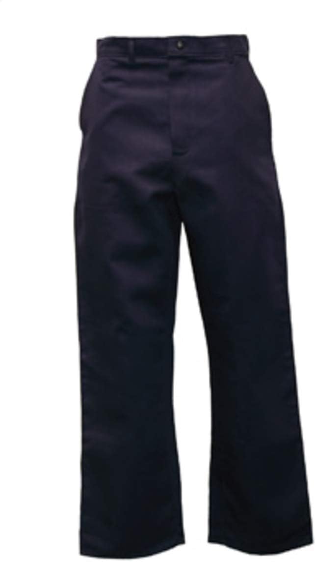 Indura Flame Resistant 9 Oz, 100% Cotton Clothing Pants with Front Zipper Closure, 2 Front Pockets & 2 Back Pockets, 30 Waist X 30 Length, Navy/Blue, FRI511, (1-Pair)