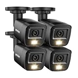 ANNKE 4 Pack 1080P HD TVI Home Security Camera Outdoor Indoor, 1920TVL, IP66 Waterproof, Night/Day Vision, Surveillance CCTV Bullet Cam