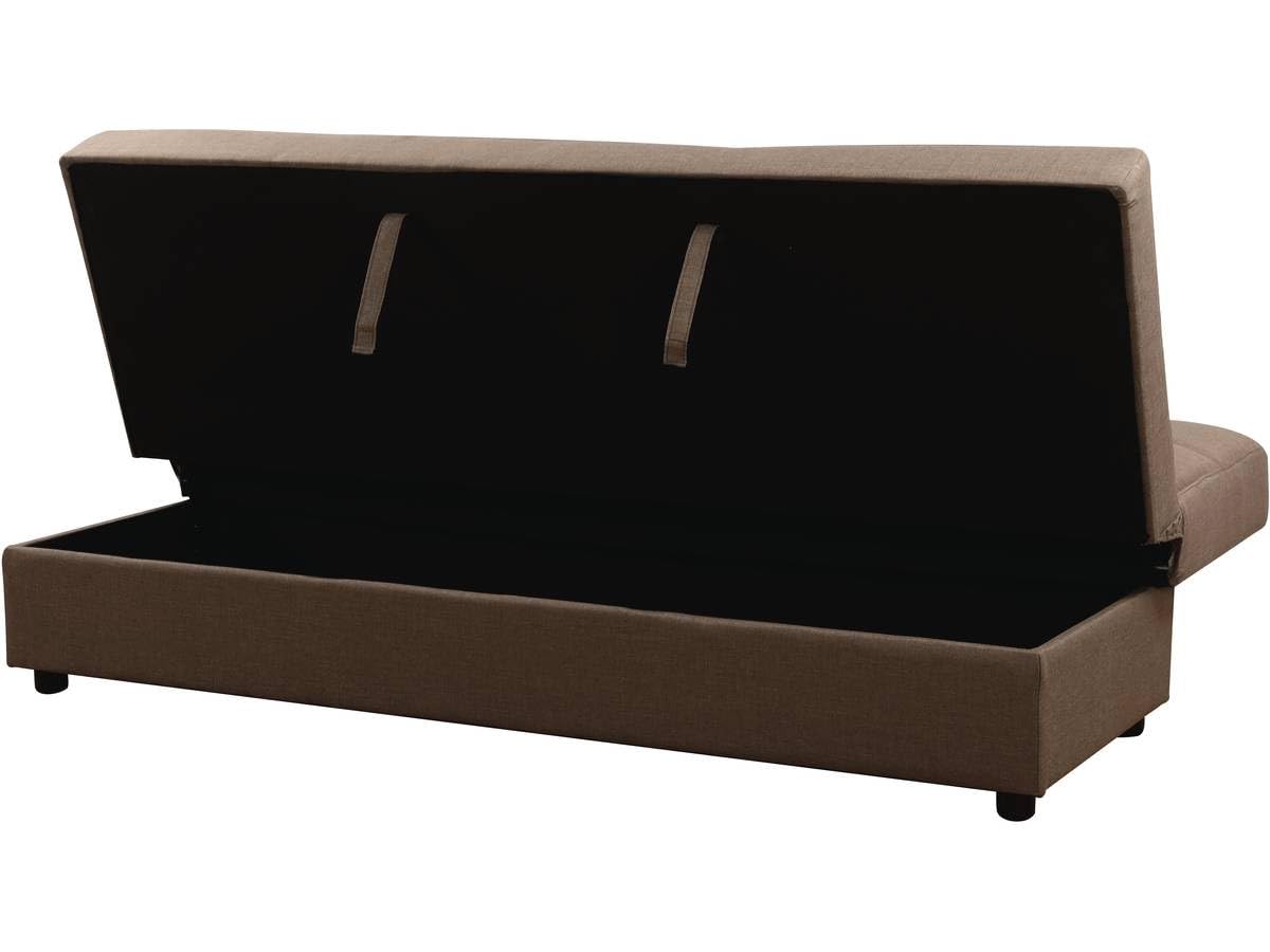 Canapé Clic-Clac "Enzo" - 186 x 80 x 87 cm - 3 places - Taupe