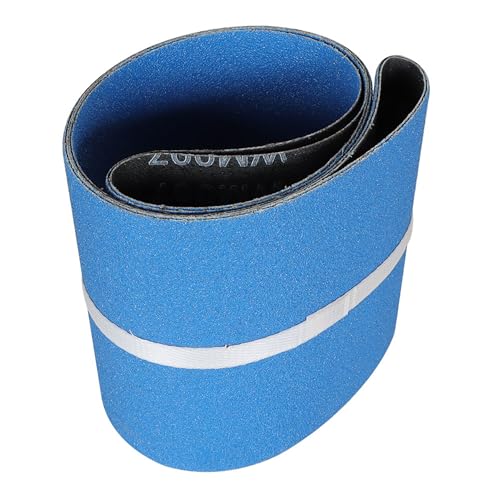 Thomletha 2Pcs 6 x 48 inch Sanding Belts 80 Grit Sandpaper for Metal Grinding Sanding Knife Polishing Surface Blending