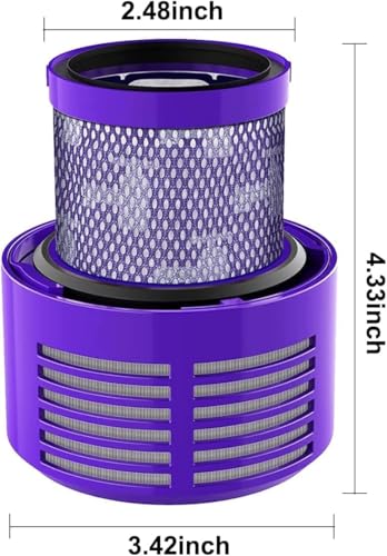 Image of HEPA Filter Replacements compatible with dyso Cyclone V10 Animal V10 Absolute SV12 V10 Total Clean Cordless Stick Vacuum Part no. 969082-01 - 1 Pack