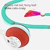 Jkanti Interactive Cat Toys for Indoor Cats,The 3rd Generation Agile Moving Cat Ball with Elastic Mesh Tail,Automatic Kitten Toys for Bored Indoor Adult Cats,Motion Activated (Green) #3
