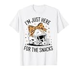 I'm Just Here for The Snacks Football Cute Helmet Football T-Shirt