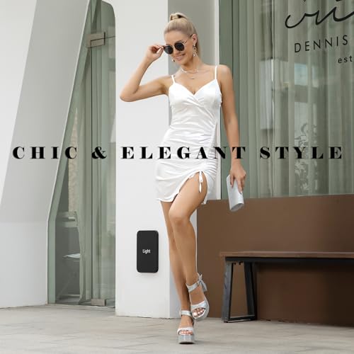 WSKEISP Platform Chunky Heels for Women Trendy Square Toe Heeled Sandals Black White Pink Silver Gold High Heels Ankle Strap Party Wedding Dress Pumps4