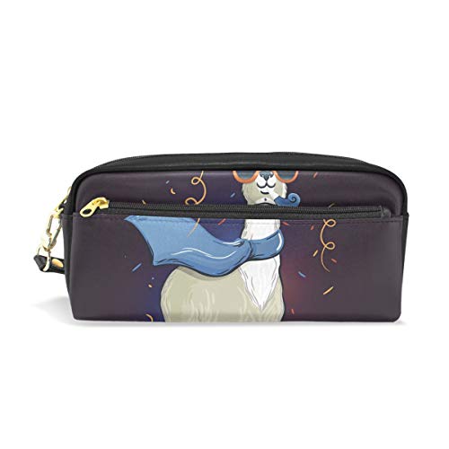 Preisvergleich Produktbild ISAOA Federmäppchen mit Reißverschluss für Schreibwaren, Party, Llama, Federmäppchen, Kosmetiktasche, Make-up-Tasche, Weihnachtsgeschenk für Mädchen und Jungen
