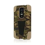 LG G2 Case, MPERO IMPACT X Series Dual Layered Tough Durable Shock Absorbing Silicone Polycarbonate Hybrid Kickstand Case for G2 [Perfect Fit & Precise Port Cut Outs] - Hunter Camo (NOT Compatible with Verizon / International Model)