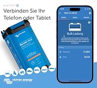 Victron Energy Blue Smart Batterie Ladegerät 12-Volt 30 Ampere 230V - Autobatterie Ladegerät - Batterieerhaltungsgerät und Desulfator - IP22 Geschützt - Bluetooth - 1 Ausgang - CEE 7/7 – Ansicht 2
