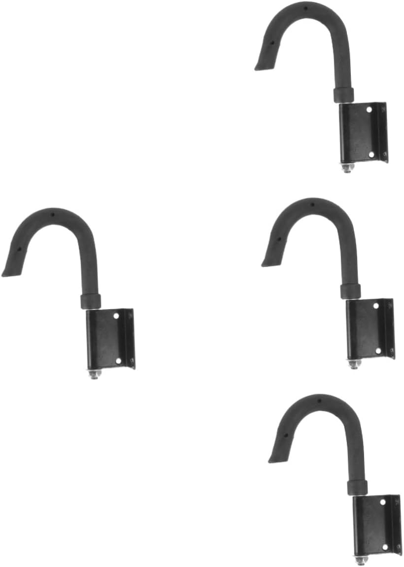 jojofuny 4pcs Heavy Duty Ladder Roof Hook Kit Attic Ladder Parts Extension Accessories