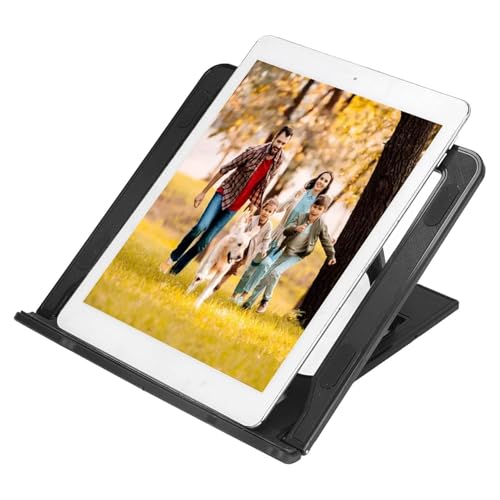 Image of SOOPII Mini Premium Metal Folding Portable, Lightweight Laptop Stand Non-Slip Base Tabletop Risers for 10-17 Inch Laptop & Keyboard Cooling Padstand Pack of 2pcs (JDL-40)