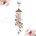Flamingo Copper Wind Chime, Bird Wind Chimes, Flamingo Decor, Wind Chime Outdoor, Flamingo Gifts for Women, Gifts for Women, Mom Gifts, Garden Gifts, Garden Decor, Yard Décor