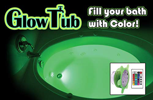 GlowTub Underwater Remote Controlled LED Color Changing Light for Bathtub or spa - Battery Operated - Size 2.75 in.
