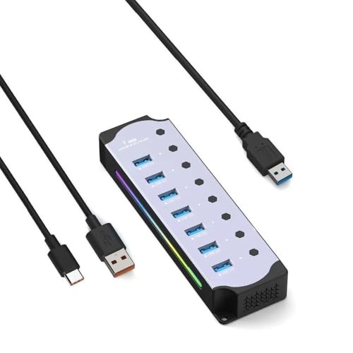 Hub 7 Ports USB 3.0 pour résoudre le manque de connecteurs sur votre PC portable