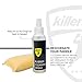 Killerspin Ping Pong Paddle Rubber Cleaner, Table Tennis Racket Cleaning Spray Kit, 125ml Spray Bottle with 2-Sided Sponge