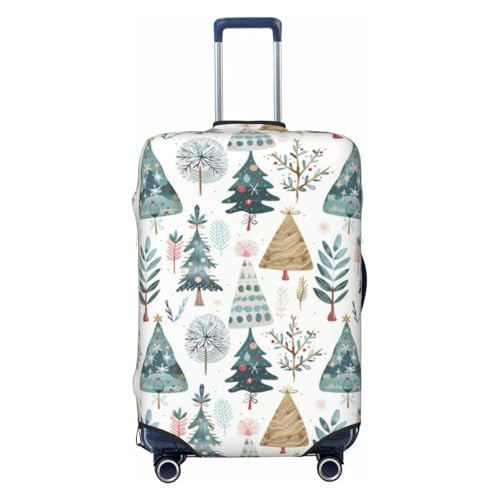 Christmas Tree Luggage Cover Protector Elastic Washable Anti-Scratch Suitcase Covers With Zipper Closure For Luggage 18-32 Inch Medium