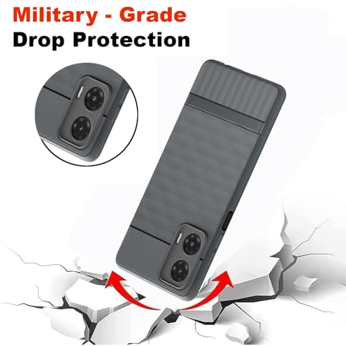 Image of Shockproof Case for Motorola Moto G35 5G | Full Camera Protection | TPU Flexible Back Cover for Motorola Moto G35 5G (Graphite Grey)