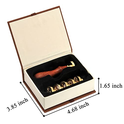 Mogokoyo Set di 6 timbri in legno di rosa con