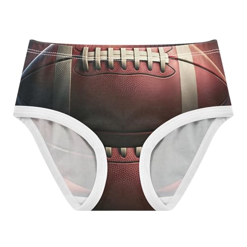 Cotton Girls Underwear Toddler American Football Panties for Girl Bright Underpants Briefs 2t