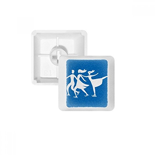 Teclas de teclado mecánico PBT de deporte de invierno azul para teclados OEM