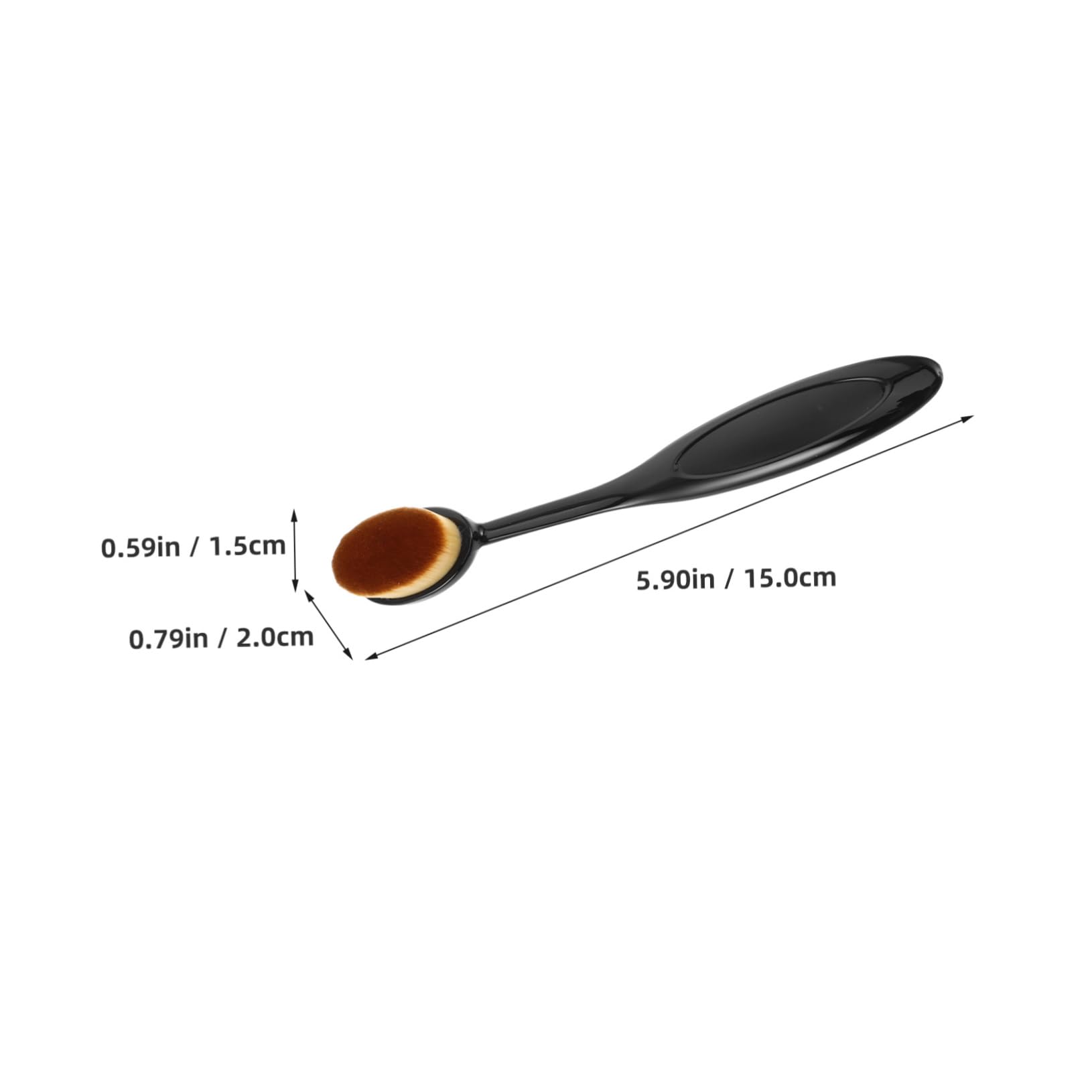 PACKOVE Makeup Tools Set of 4 Brushes: Foundation Blush Powder Concealer Brush for Smooth Application
