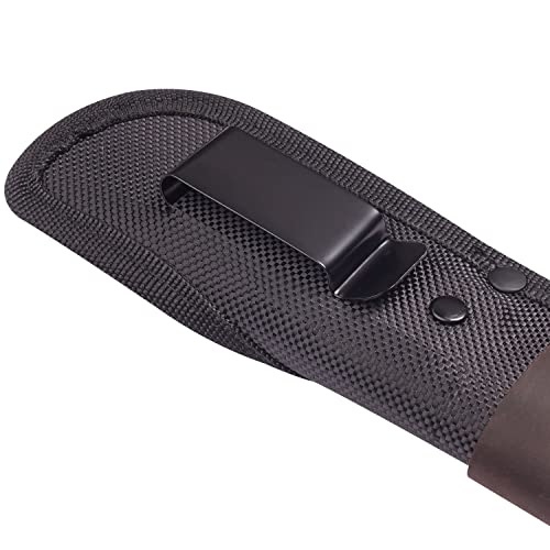 Moteecrag Fixed Blade Knife With Sheath 8Cr Full Tang Camping Hunting Knife For Father's Day With Non-Slip Wooden Handle For Bushcraft, Survival, Hiking, Outdoor, Gift #TOP4