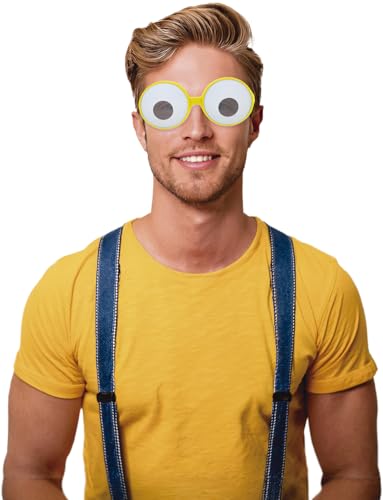 FIESTAS GUIRCA | Lunettes Gros Yeux de Jeux Vidéo - Accessoire pour Costume de Gamer et Cosplay - Idéal pour Fêtes Costumées, Halloween et Carnaval...