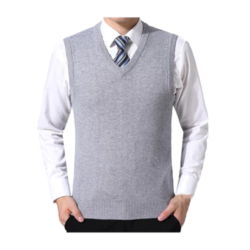 Men's Sleeveless Knitted Pullover Warm Casual Winter Sweater Fall Men Sleeveless Vest